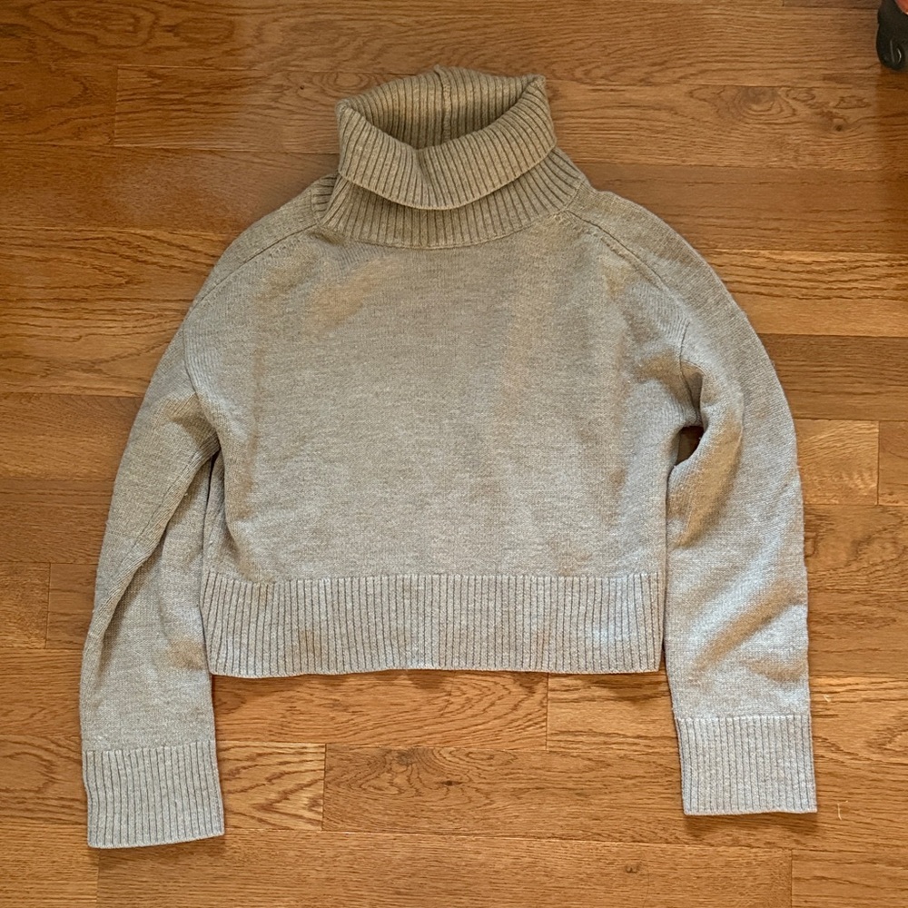 Babaton Beige Turtleneck Sweater